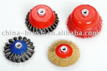twist knot wire cup brush with thread sc4100