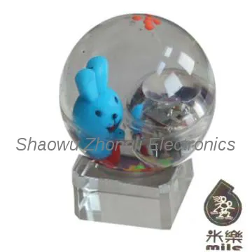 gliter flash water bouncy ball