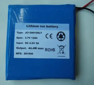 3.7V rapid charge polymer battery pack