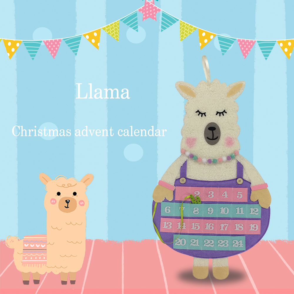 llama christmas countdown advent calendar