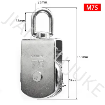 Stainless 304/316 Rigging Swivel Eye Single Sheave Pulley