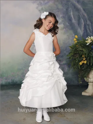 latest baby gown halter taffeta children dress