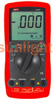 Handheld Digital Multimeter, AC/DC/Resistance/Capacitance, UT90D