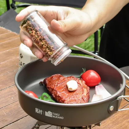 Outdoor Camping Spice Jar Storage Bag & Barbecue Seasoning Bottle Set: Organized Cooking on the Go