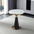 Living Room Furniture New Design 2 Set Iron Wire Side Coffee Table Modern Round Marble Coffee Table