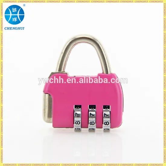Pink travel lock for bags small locks