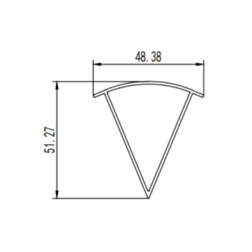 Fenêtre en aluminium de coin du profil de profil Extrusion