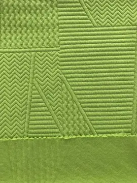 Double Knitted Jacquard Wave Stripes