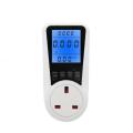 Big LCD Power Meter Socket With UK Plug