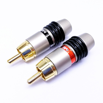 High-Quality Metal Male/Female Gold RCA Connector for Car Audio/Video