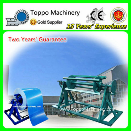 Manual Galvanised Steel Coil Uncoiler Machine