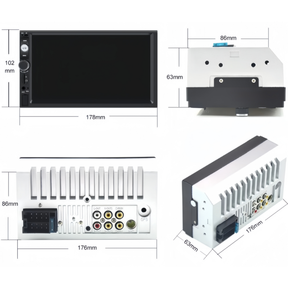 7-inch dual-drive HD reversing camera
