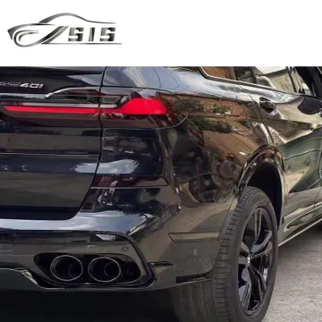 X5 X6 X7 g05 Upgrade 2 Side Double Tips - Stainless Steel Carbon Fiber Exhaust Muffler Tips