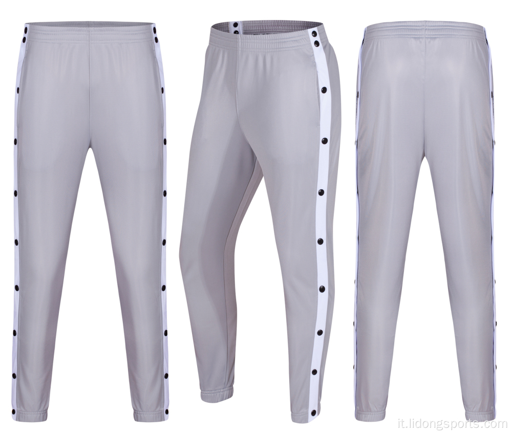 Basketball Soccer Sports Pantaloni a bottone a piena piega