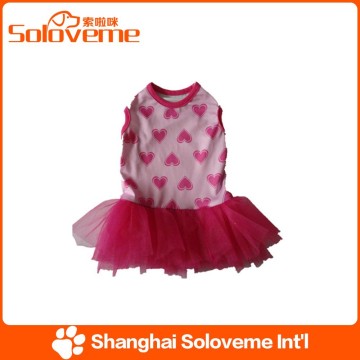 Hot Sale beautiful cheap hearts formal dog dress