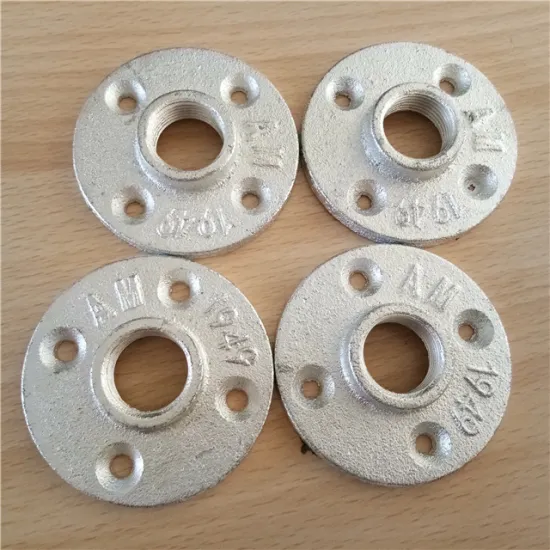 Galvanized malleable iron pipe flange 3/4" pipe fittings