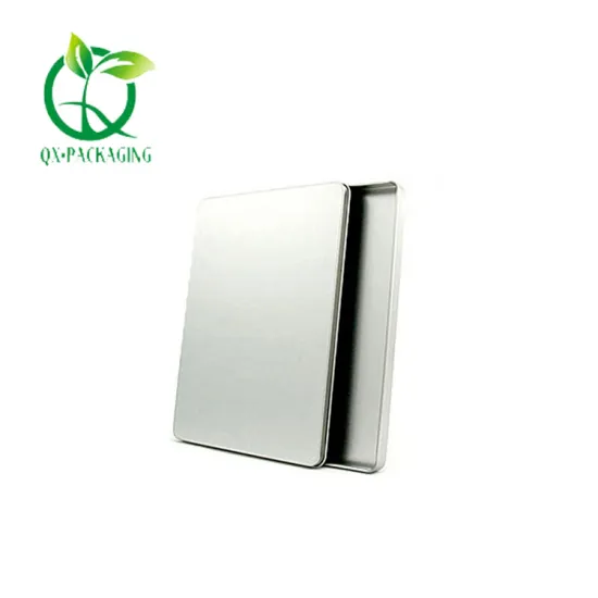 Square metal tins with lids for sales