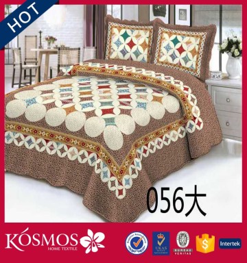 4pcs king queen colorful plaid stars 75gsm microfiber quilting coverlet
