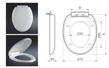 High Standard Slow Fall Down Toilet Seat Cover