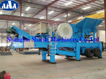 Tracked mobile jaw crusher