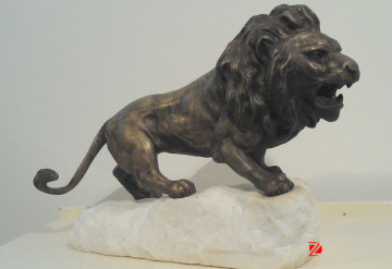 bronze mountain lion for gardne and hotels