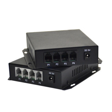 Yunvo 4 Channel RJ11 Telephone to Fiber Converter - FC/SC