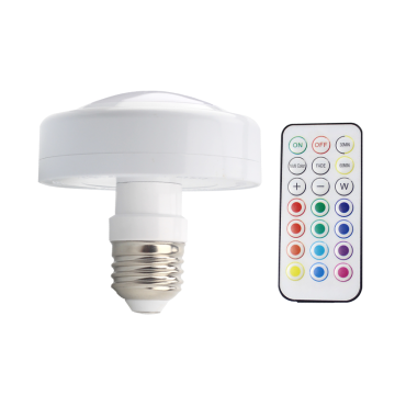  Battery Powered Indoor Remote Control Timing Night Light - 13 Color E26 Smart Bulb