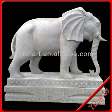 Marble Animal Park Large Elephant Statues (YL-D298)