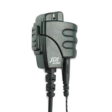 Heady-duty Speaker Microphone with Large PTT, 3.5mm Threaded Earphones Jack and Strong Metal Clip