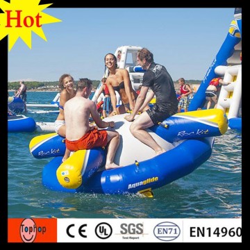 inflatable saturn rokcer peg top used water park equipment accessories