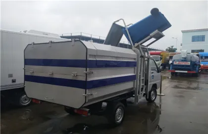 Cheap new energy electric small mobile refuse truck