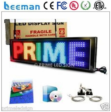 7*80 dot programmable message scrolling single color electronic led programmable sign display board