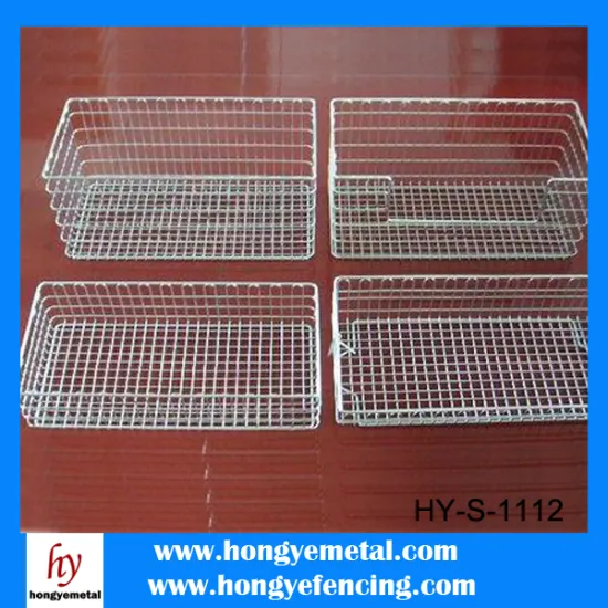 Folding Wire Mesh Container/ Stackable Storage Cage/ Metal Basket