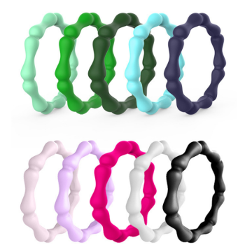 10pcs Skin Safe Silicone Silicone Ring para mujeres