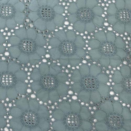 Spring/Autumn Inflorescence Cotton Eyelet Embroidery Fabircs
