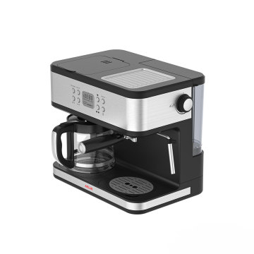 850 Watt Espresso Maker con serbatoio dell'acqua rimovibile da 1,5 litri - 2 tazze di caffè elettrico per casa