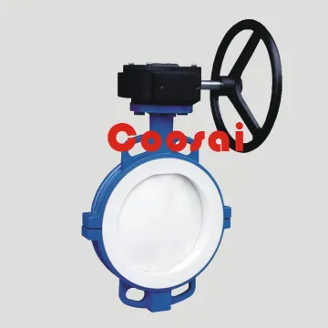 China Wafer Teflon lined butterfly valves