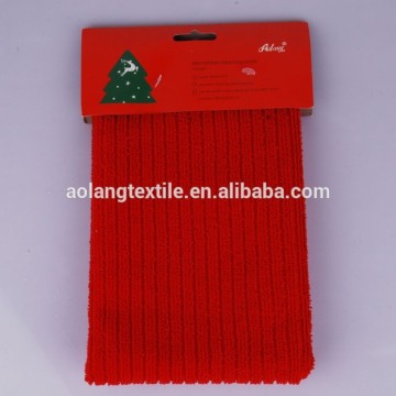 Soft Water Absorption Plain Dyed Knitted Microfiber Towel