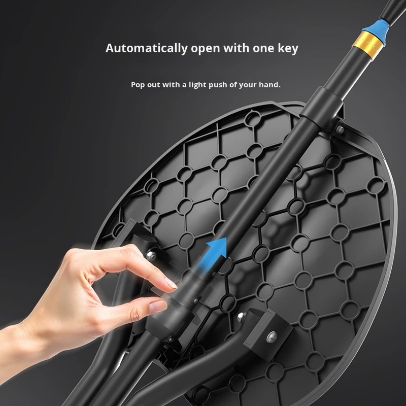 Automatically Open One-Key LED Light Aluminum Alloy Adjustable Foldable Ergonomic Cane with Anti-slip Foot Pad Thickened Design2