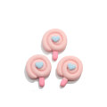 Mooie roze hars lollipop plaksteen ornament voor haar boog maken drop oorbel accessoire