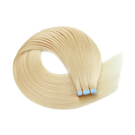 Wholesale No any split ends smooth Velvet Cuticle Remy Hair extensions tape weft hair extensions tape in human hair extensions