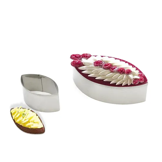 Wholesale 2-Piece Stainless Steel Baking Tools Set: Cookie Cutters, Cake Molds, and Mousse Rings