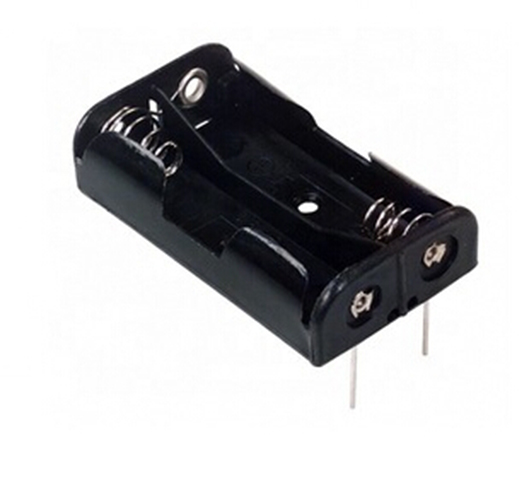 2 AAA Cell Battery Holder with PC pins