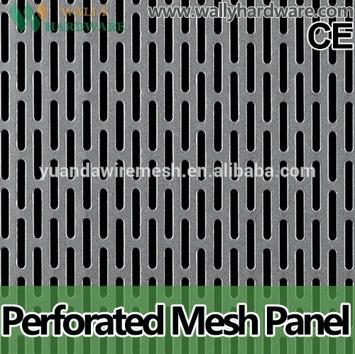 ISO 9001high quality slotted hole perforated metal mesh/micron hole perforated mesh