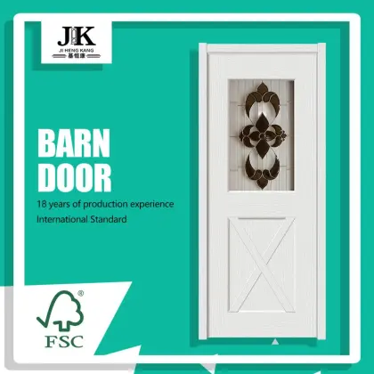 JHK-G14 China Solid Wood Doors With Glass House Designs