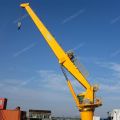 OUCO 25T stiff boom offshore crane with corrosion resistant Jotun paint