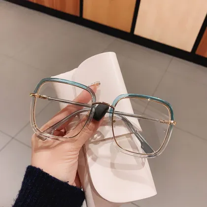 Korean Version Anti-Radiation Large Frame Glasses for Myopia Round Face Fashion