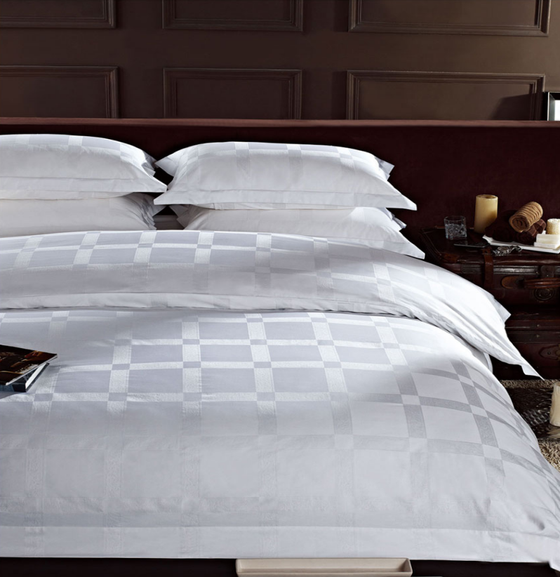 White Hotel Elegant Jacquard Sets