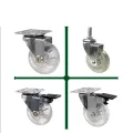 Transparentes Multi -Color -Caster -Rad für Möbel