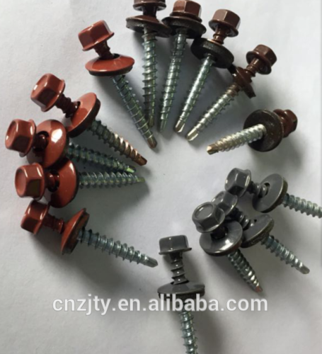 Competitive price self drilling screw roofing screws 5.5X25/4.8X35 painted screws